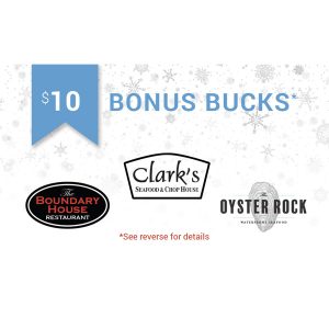 Gift Cards + Additional Bonus Bucks